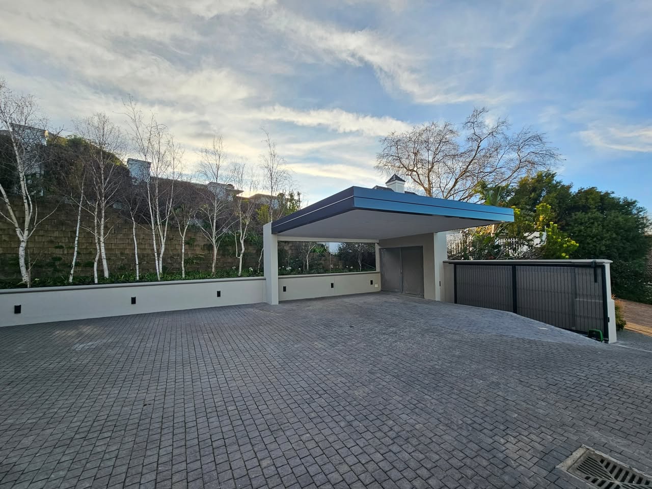 Modern carport construction in Helderberg region